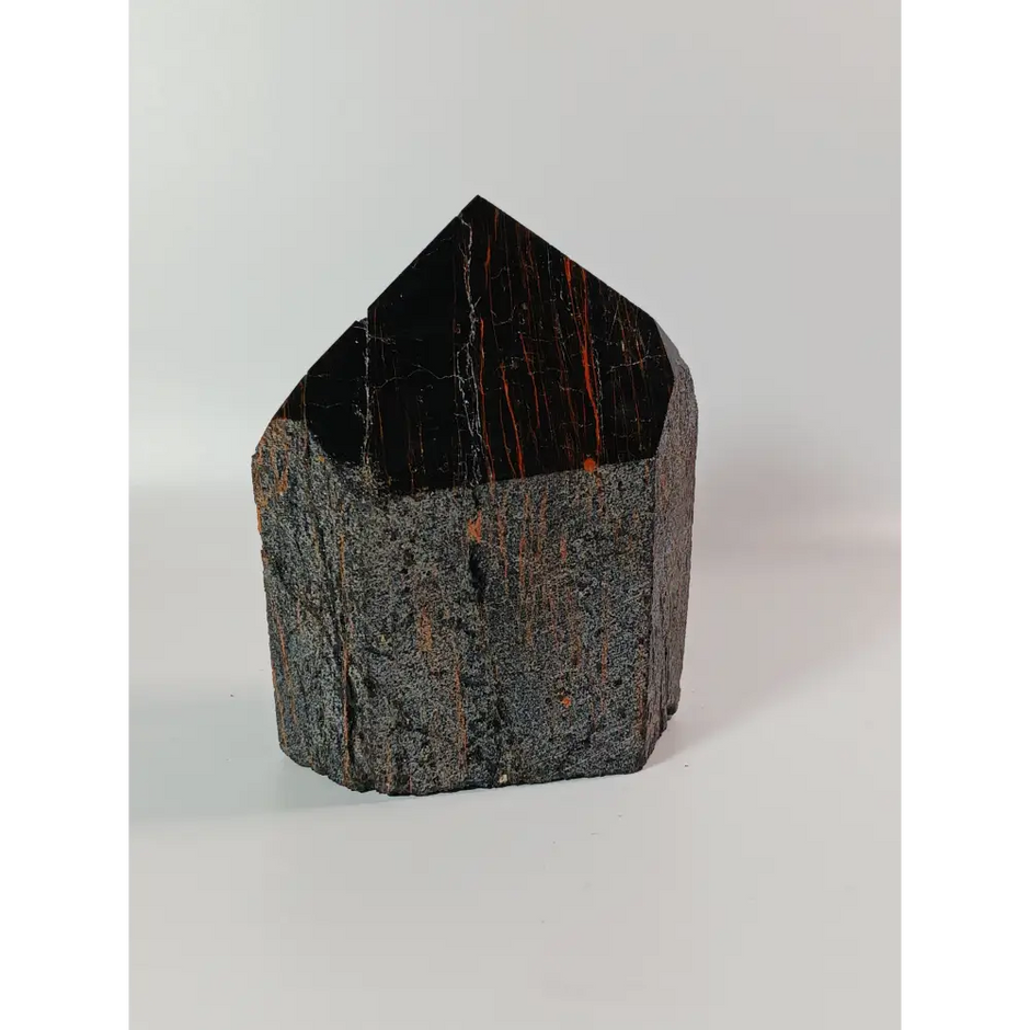 🖤🪨 Black Tourmaline with Hematite Tower – Double Protection and Deep Grounding ✨ - 9 - Specimens