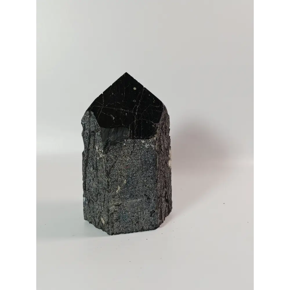 🖤🪨 Black Tourmaline with Hematite Tower – Double Protection and Deep Grounding ✨ - 13 - Specimens