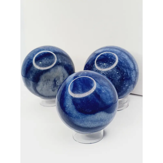 🔵✨ Blue Aventurine Sphere – Calm Communication and Empowered Insight 🌟 - Spheres