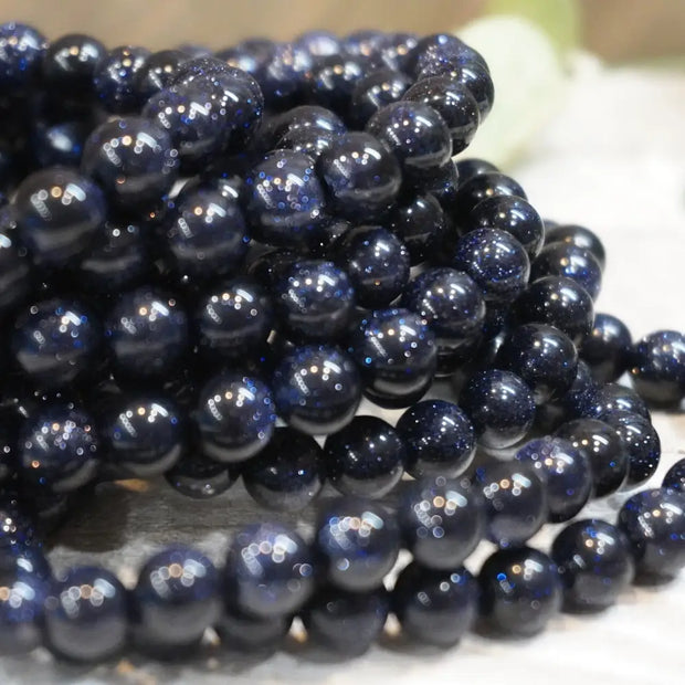Blue Goldstone Bracelets - 6mm - OMC BRACELETS