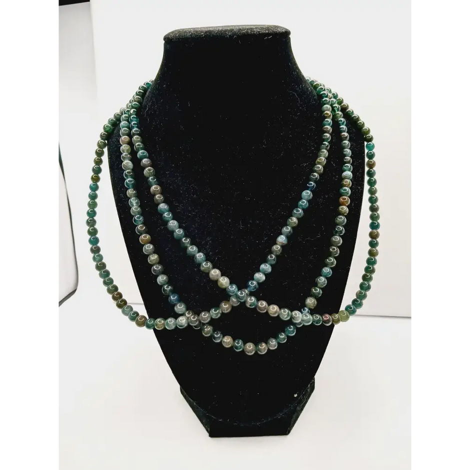 🌊✨ Blue-Green Apatite Necklace 6mm – Clarity Expression and Inspired Energy 💙💚 - Jewelry