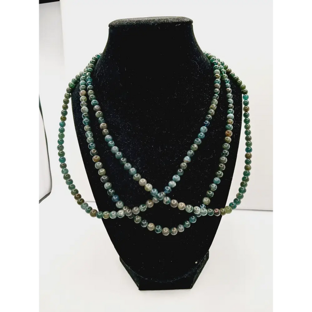 🌊✨ Blue-Green Apatite Necklace 6mm – Clarity Expression and Inspired Energy 💙💚 - Jewelry