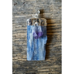 Blue Kyanite with Amethyst Pendant - Jewelry