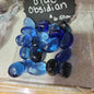 Blue Obsidian Tumbles - Tumbles