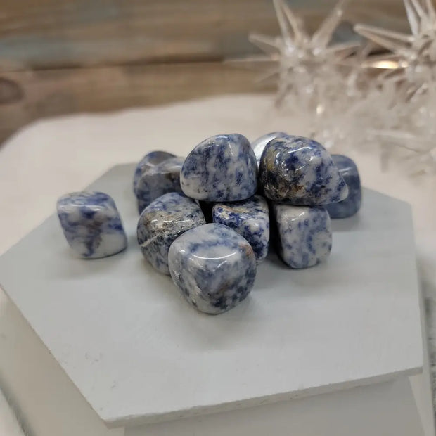 Blue Spot Sodalite Tumble - Tumbles