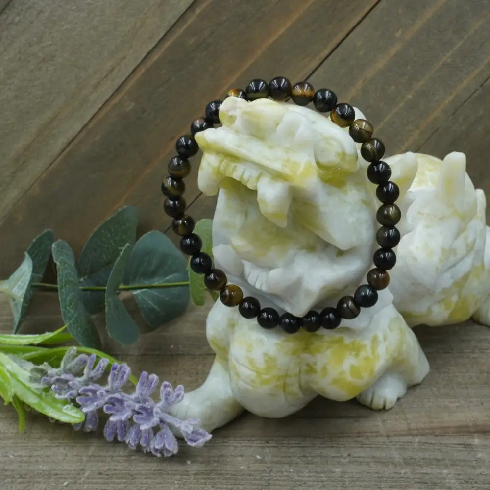 Blue Tigers Eye Bracelet - 8mm - OMC BRACELETS