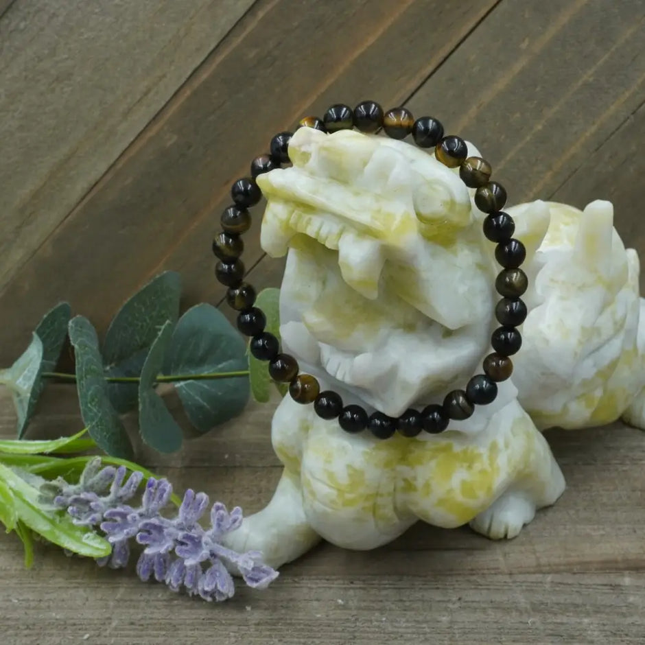 Blue Tigers Eye Bracelet - 8mm - OMC BRACELETS