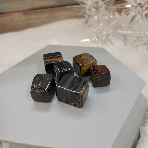 Blue Tiger’s Eye Cubes - Tumbles