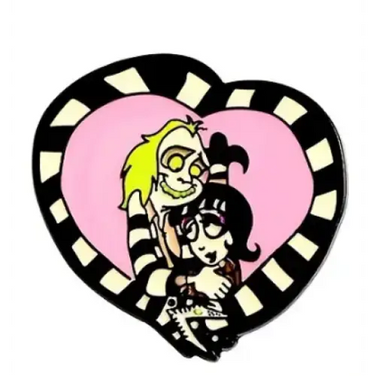 BROOCH LAPEL ENAMEL Magical Pins Pin (Page 1) - Beetlejuice and Lydia - Clothing & Apparel