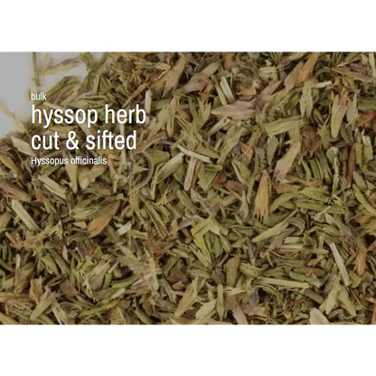 Bulk Herbs by the Half Ounce (.5 oz) - Hyssop Herb - Herbs & Accessories