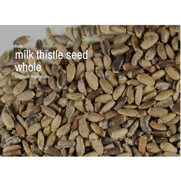 Bulk Herbs by the Half Ounce (.5 oz) - Milk thistle seed, whole - Herbs & Accessories