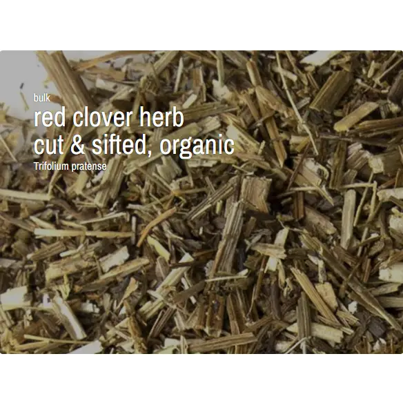 Bulk Herbs by the Half Ounce (.5 oz) - Red clover herb, organic - Herbs & Accessories