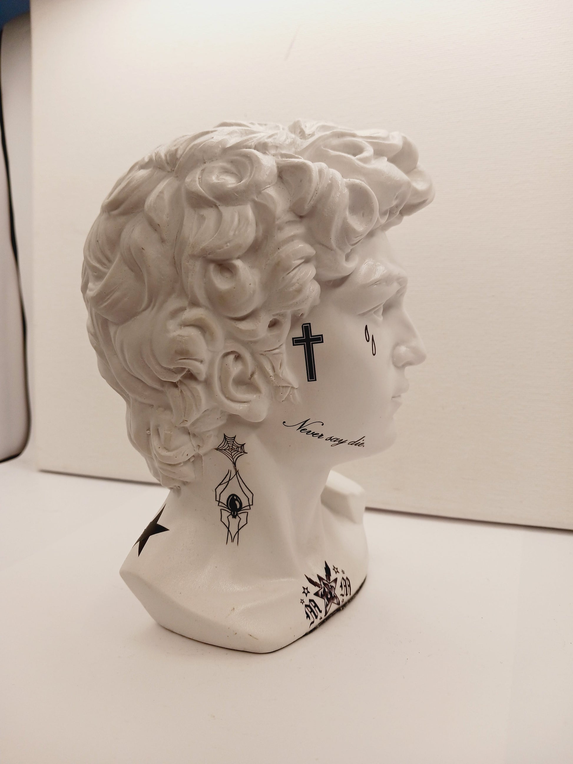 🗿✨ Bust Statues with Tattoos – Bold Artistry Modern Magic and Unique Decor!🎨 Made by Samantha Dentterder