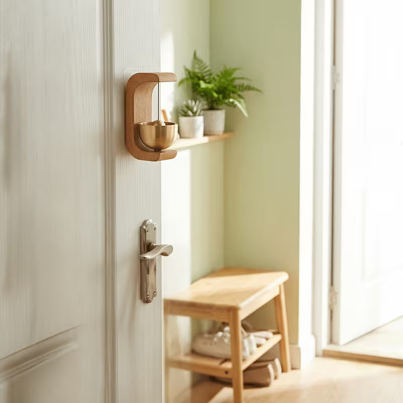 Japanese Style Chime Door Bell (Brass and Wood) – 3 x 1.6