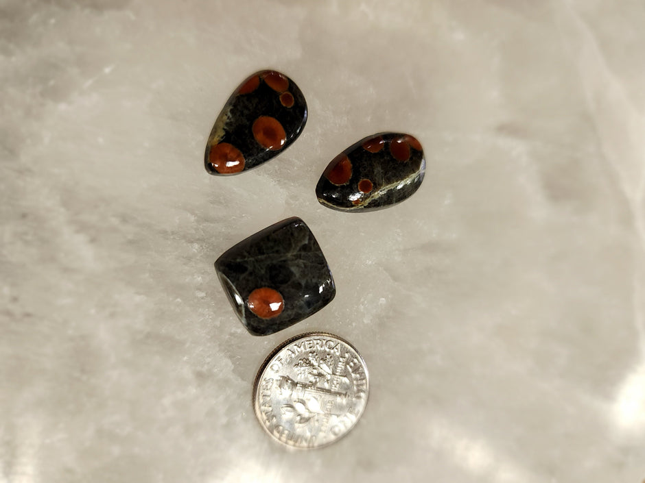 Cabochons for Jewelry Making - Peanut Obsidian - Jewelry
