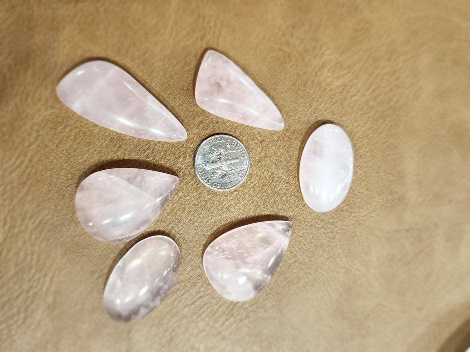 Cabochons for Jewelry Making - Rose Quartz - Jewelry