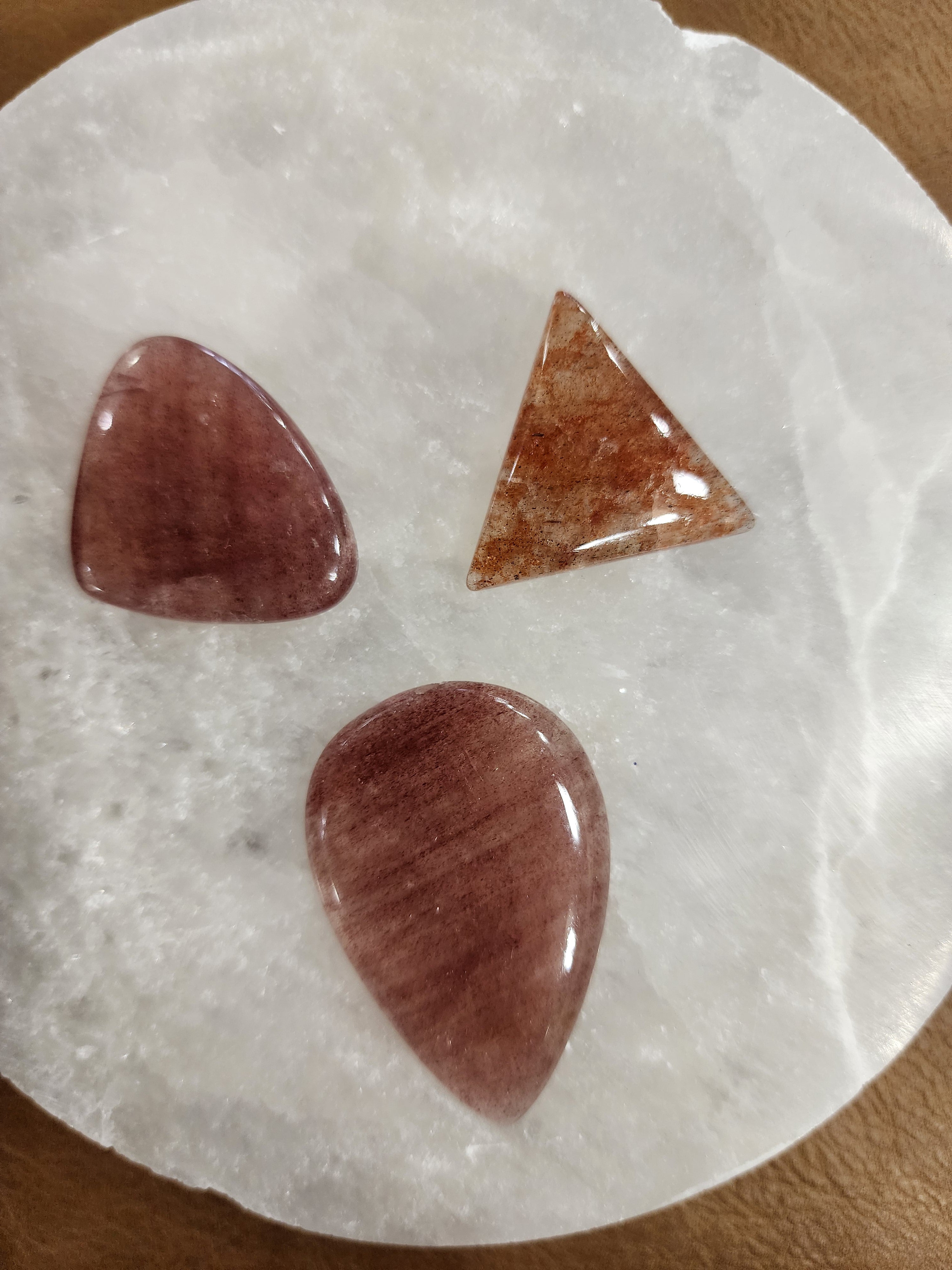 Cabochons for Jewelry Making - Strawberry Quartz - Jewelry