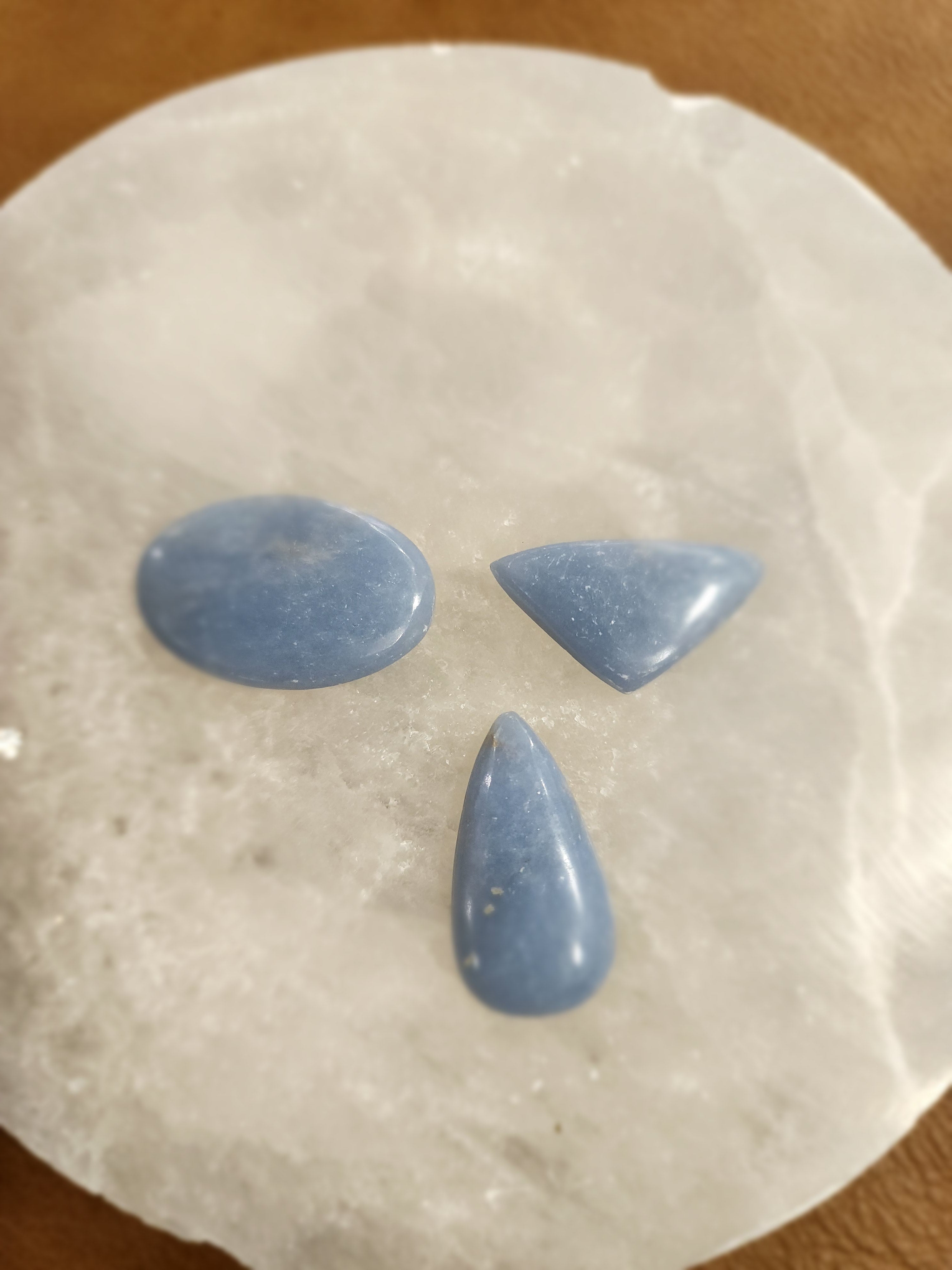 Cabochons for Jewelry Making - Angellite - Jewelry