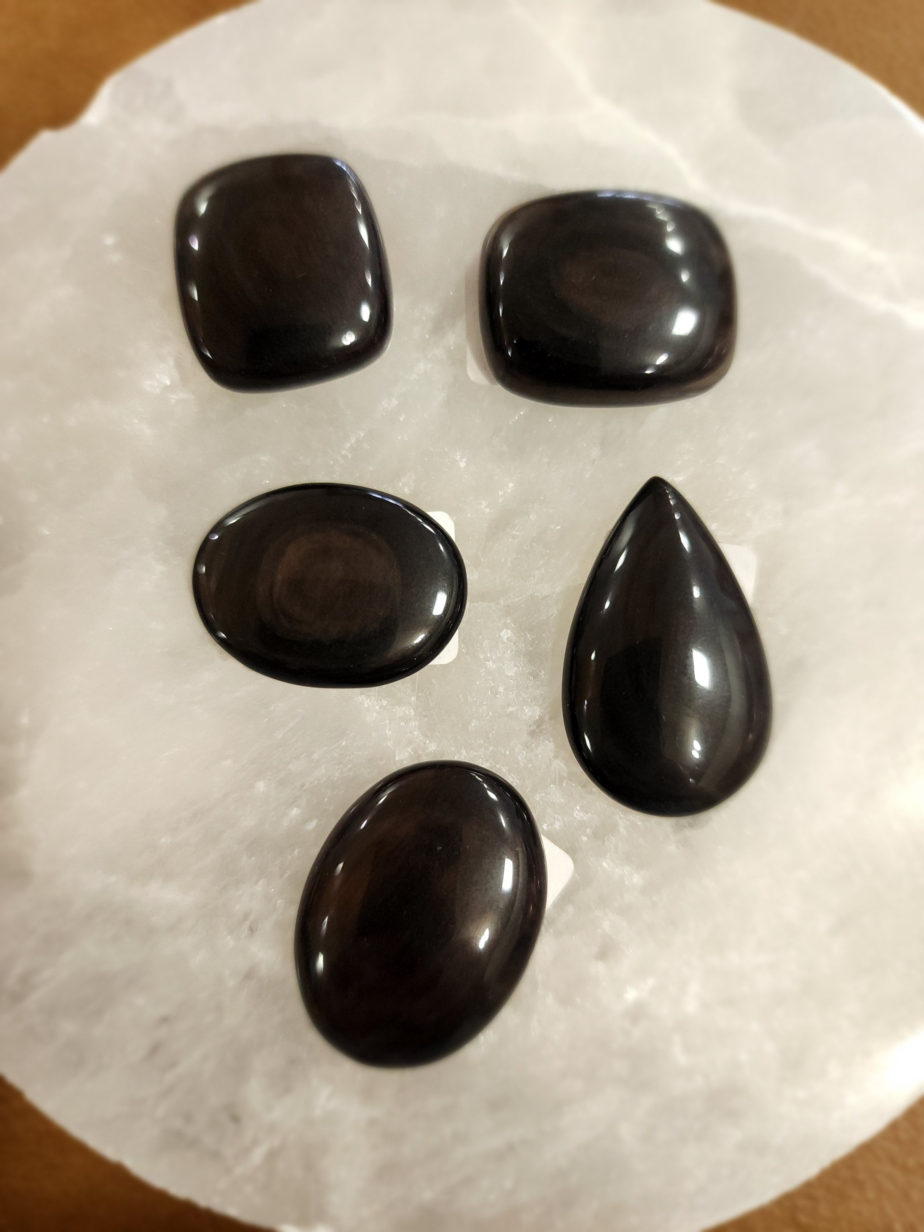 Cabochons for Jewelry Making - Brown Obsidian - Jewelry