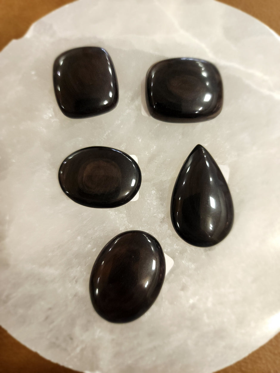Cabochons for Jewelry Making - Brown Obsidian - Jewelry
