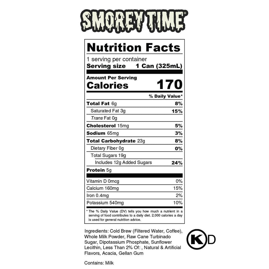 Bones Coffee S'morey Time Cold Brew Latte (12 fl oz)