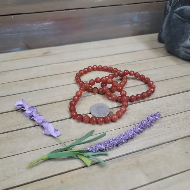 Carnelian Bracelet - 8mm - OMC BRACELETS