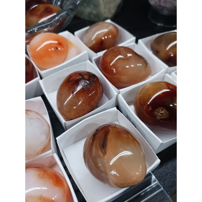 🧡🥚 Carnelian Egg (1 3/4’’) – Vitality Creativity & Sacred Energy! ✨ - Spheres