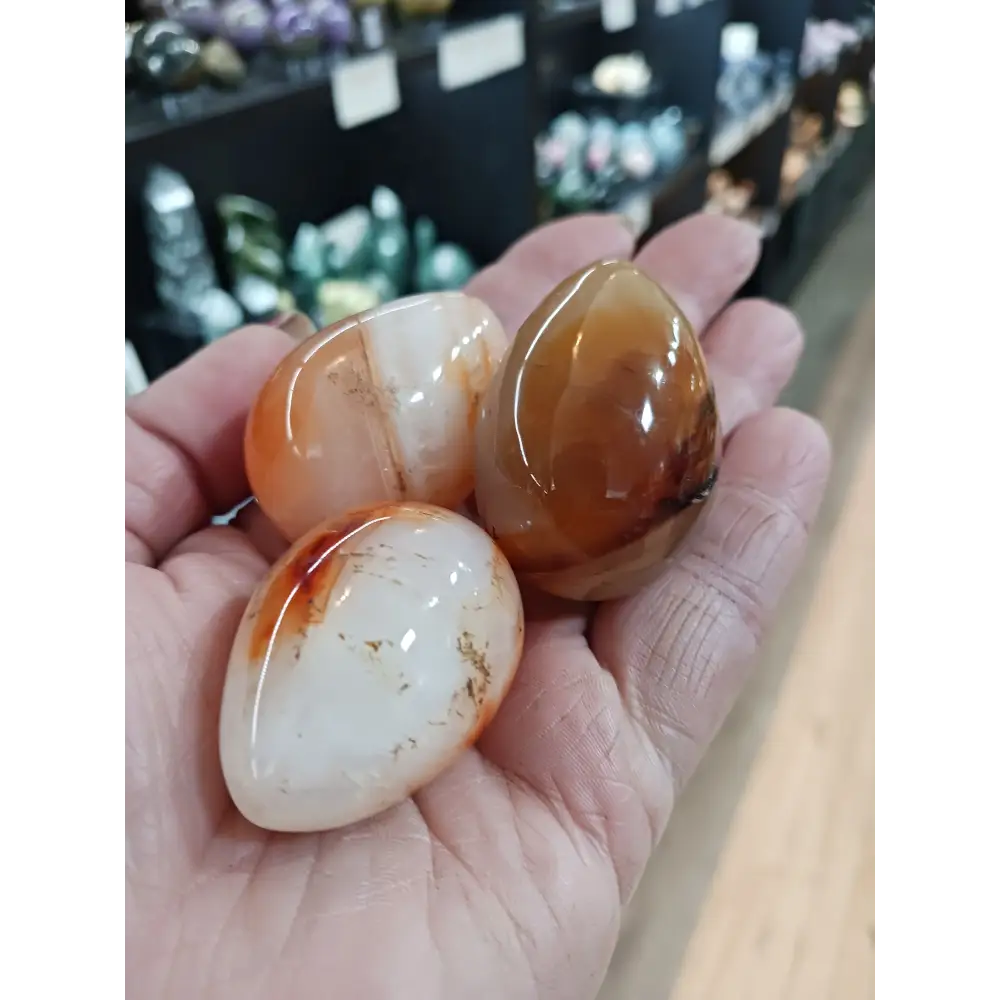 🧡🥚 Carnelian Egg (1 3/4’’) – Vitality Creativity & Sacred Energy! ✨ - Spheres