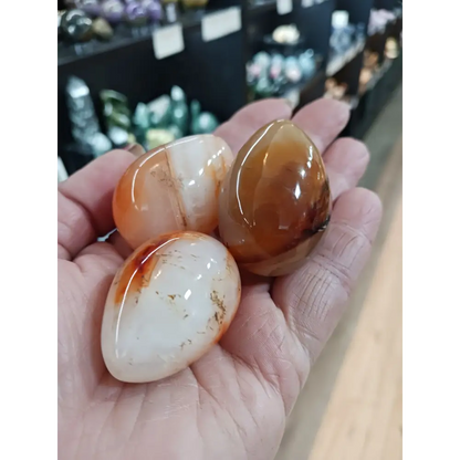 🧡🥚 Carnelian Egg (1 3/4’’) – Vitality Creativity & Sacred Energy! ✨ - Spheres