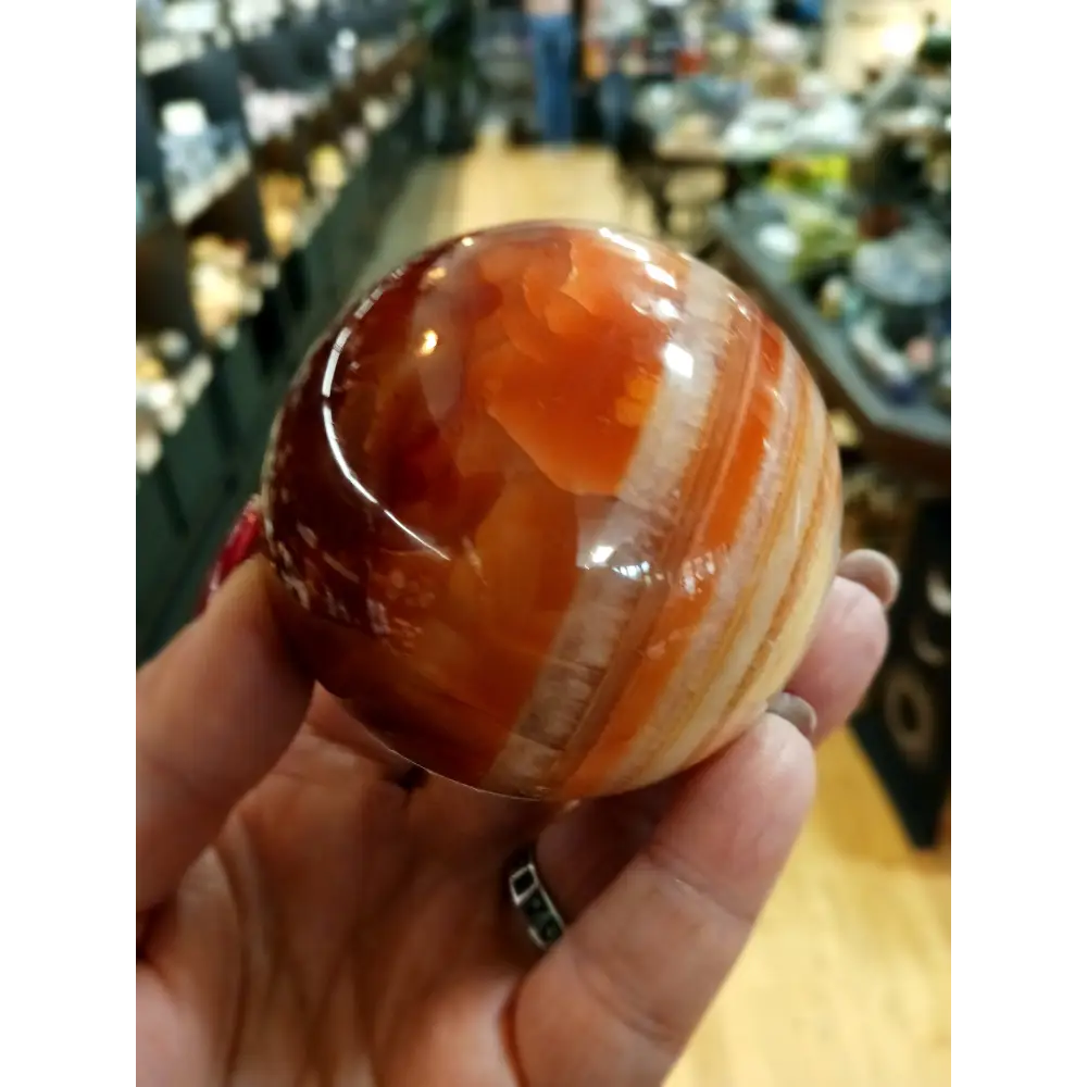 🔥🧡 Carnelian Spheres (3’’) – Ignite Confidence and Creative Energy! 🧡🔥 - 1 - Spheres