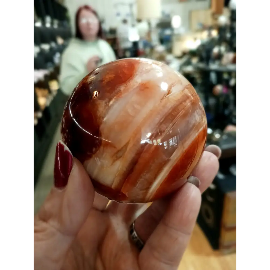 🔥🧡 Carnelian Spheres (3’’) – Ignite Confidence and Creative Energy! 🧡🔥 - 3 - Spheres