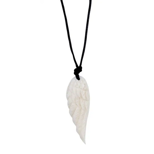 Carved Bone Necklace - Jewelry