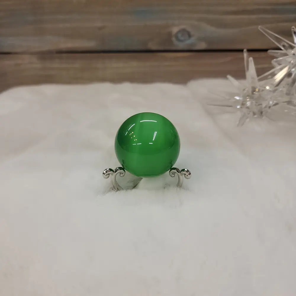 CATS EYE SPHERES - 1 1/2’’ - 04. GREEN CATS EYE SPHERES / Pink 1” - Spheres