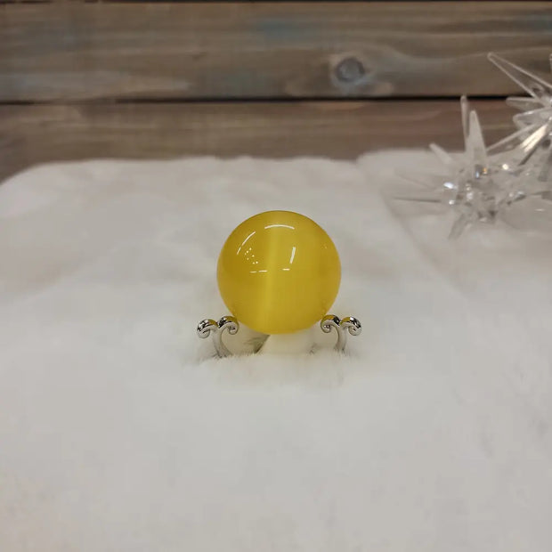 CATS EYE SPHERES - 1 1/2’’ - 05. YELLOW CATS EYE SPHERES / Pink 1” - Spheres