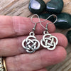 Celtic Knot Drop Earrings – Irish Woven Knot Earrings (Symbol of Eternal Love) – .79