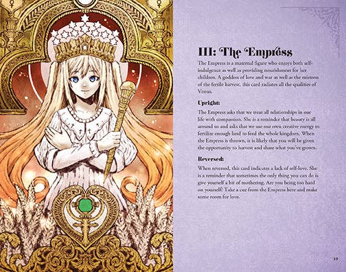 Anime Tarot Deck and Guidebook (78 Cards and 128-Page Guidebook) – Bold Anime-Style Tarot in a Deluxe Gift Box