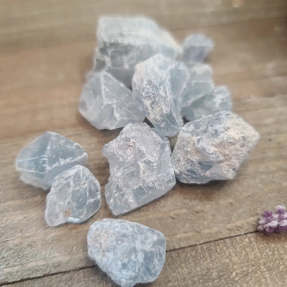 Celestite Gravel - Tumbles