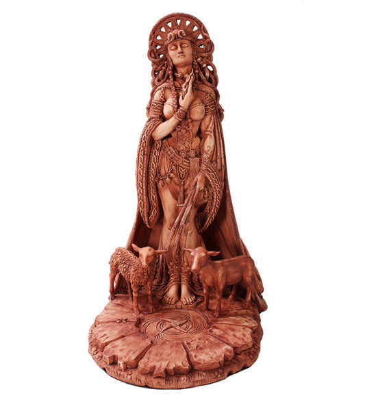🔥✨ Celtic Goddess Brigid Statue – Inspiration Healing and Sacred Fire! 🌿