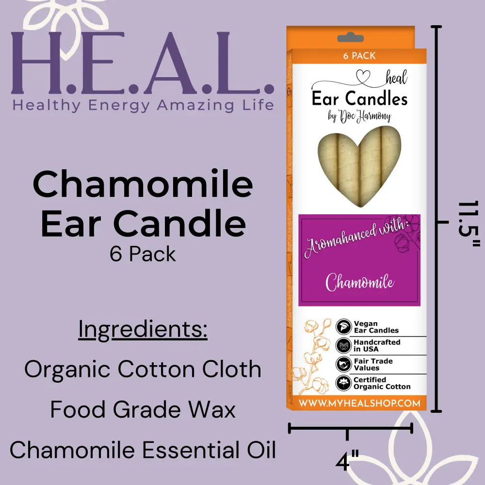 🌼✨ Chamomile Harmony’s Ear Candles – Gentle Relaxation & Soothing Self-Care (2-Pack) 🕯️ - Candles & Accessories