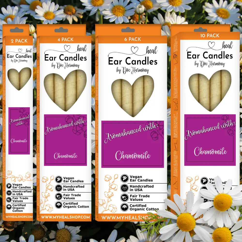 🌼✨ Chamomile Harmony’s Ear Candles – Gentle Relaxation & Soothing Self-Care (2-Pack) 🕯️ - Candles & Accessories