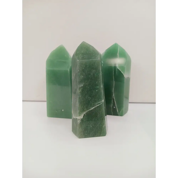 💚✨ Chunky Green Aventurine Tower – Luck Growth & Heart Healing! 🌱 - Towers