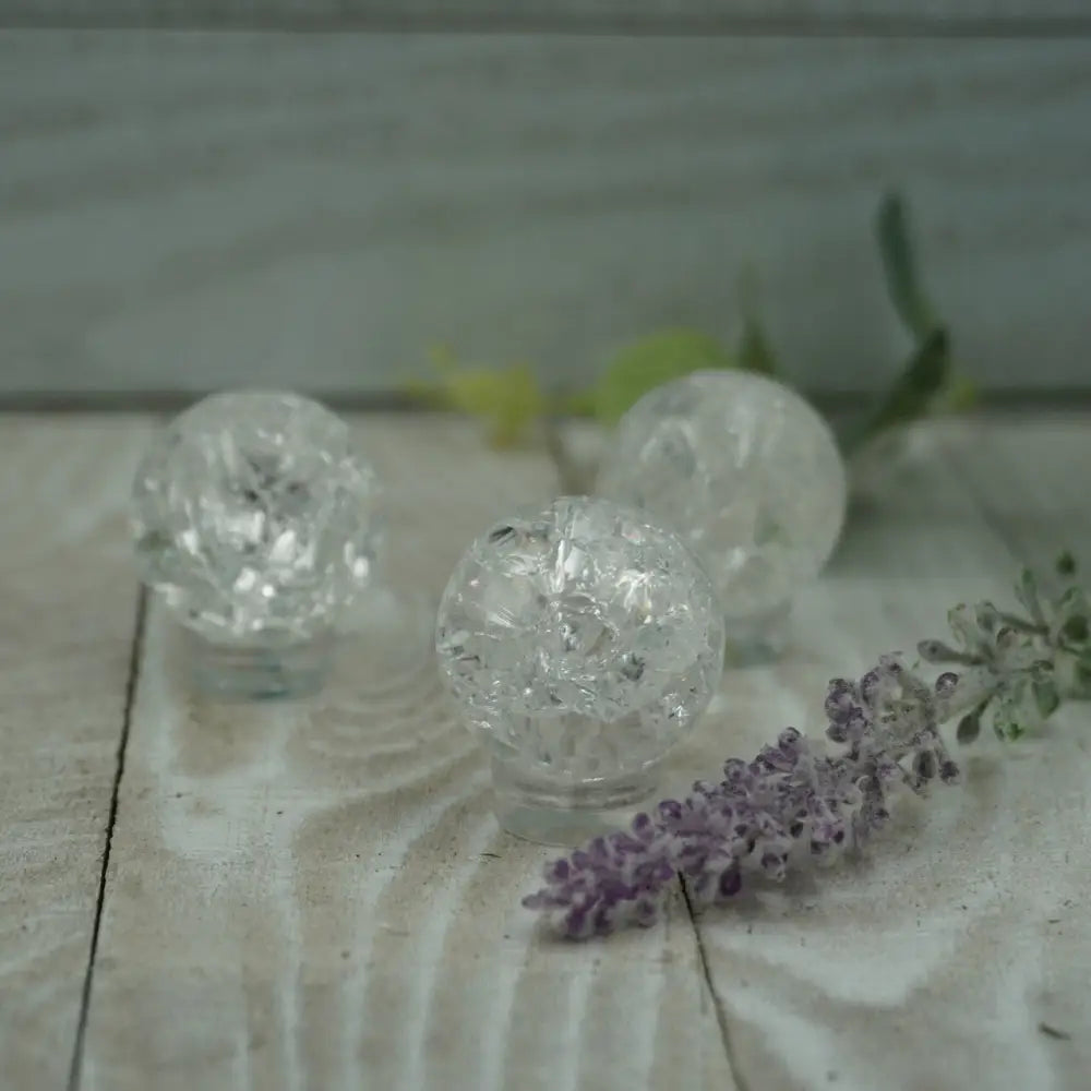 Clear Crackle Quartz Sphere - Spheres