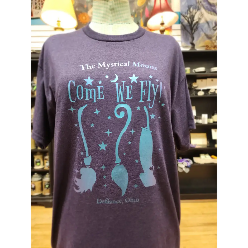 Come We Fly - Spiritual Tshirt Designs - Purple / Large - Clothing & Apparel