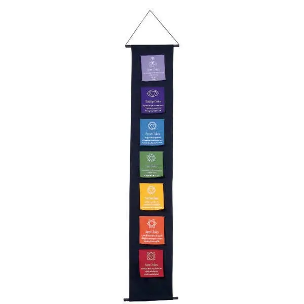 Cotton Flaps 7 Chakras Banner - Tapestry
