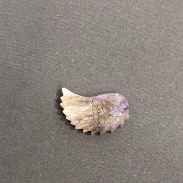 Crystal Angel Wings 2.5’’ – Guardian Angel Energy | The Mystical Moons - Rainbow Fluorite - 4 - Carvings