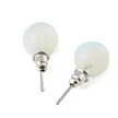 6MM & 8MM Bead Crystal Earrings - 8MM Opalite - Jewelry