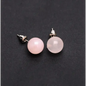 6MM & 8MM Bead Crystal Earrings - 8MM Rose Quartz - Jewelry