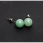 6MM & 8MM Bead Crystal Earrings - 8MM Green Aventurine - Jewelry