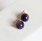 6MM & 8MM Bead Crystal Earrings - 8MM Amethyst - Jewelry