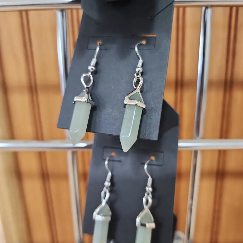 Crystal Bi-Point Earrings - Jewelry